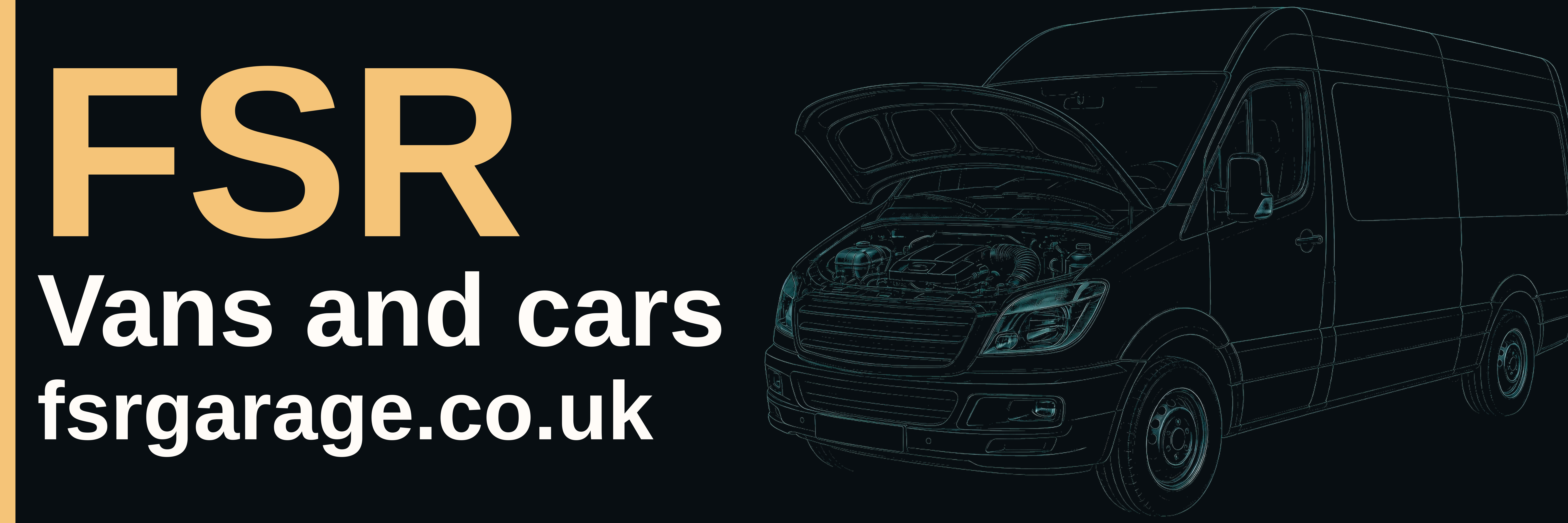 Six foot by two foot FSR advertising banner